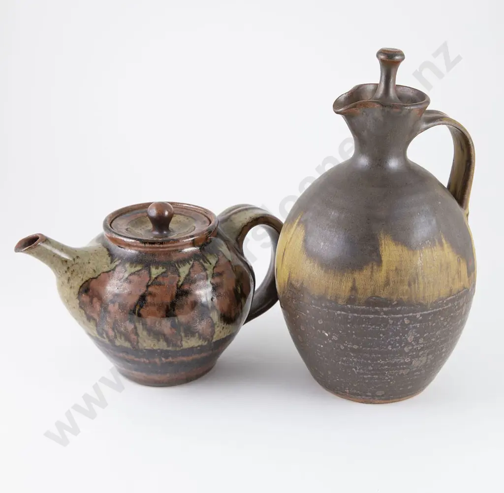 Nicholas Brandon Teapot & Michael Block Carafe (2) Image 1++