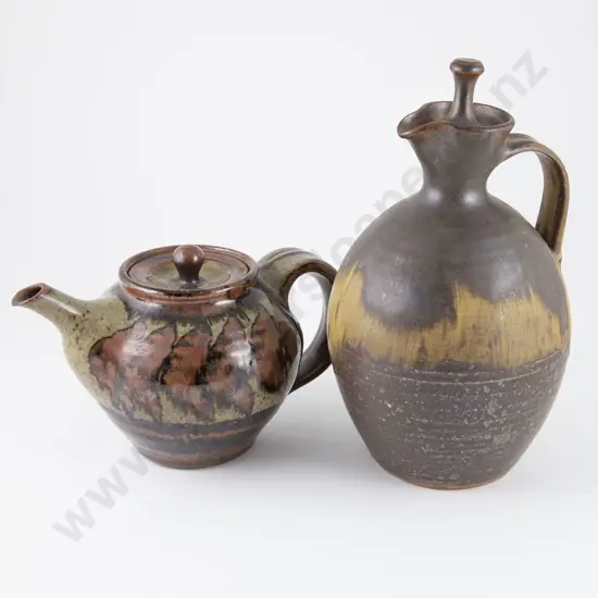 Nicholas Brandon Teapot & Michael Block Carafe (2)
