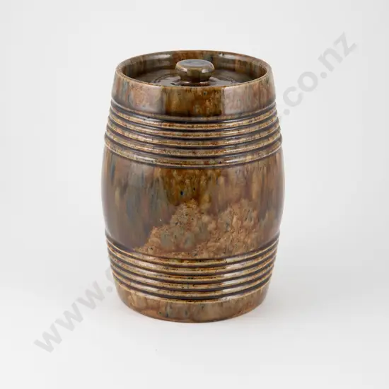 Probable NZ Hudson Lidded Tobacco Barrel
