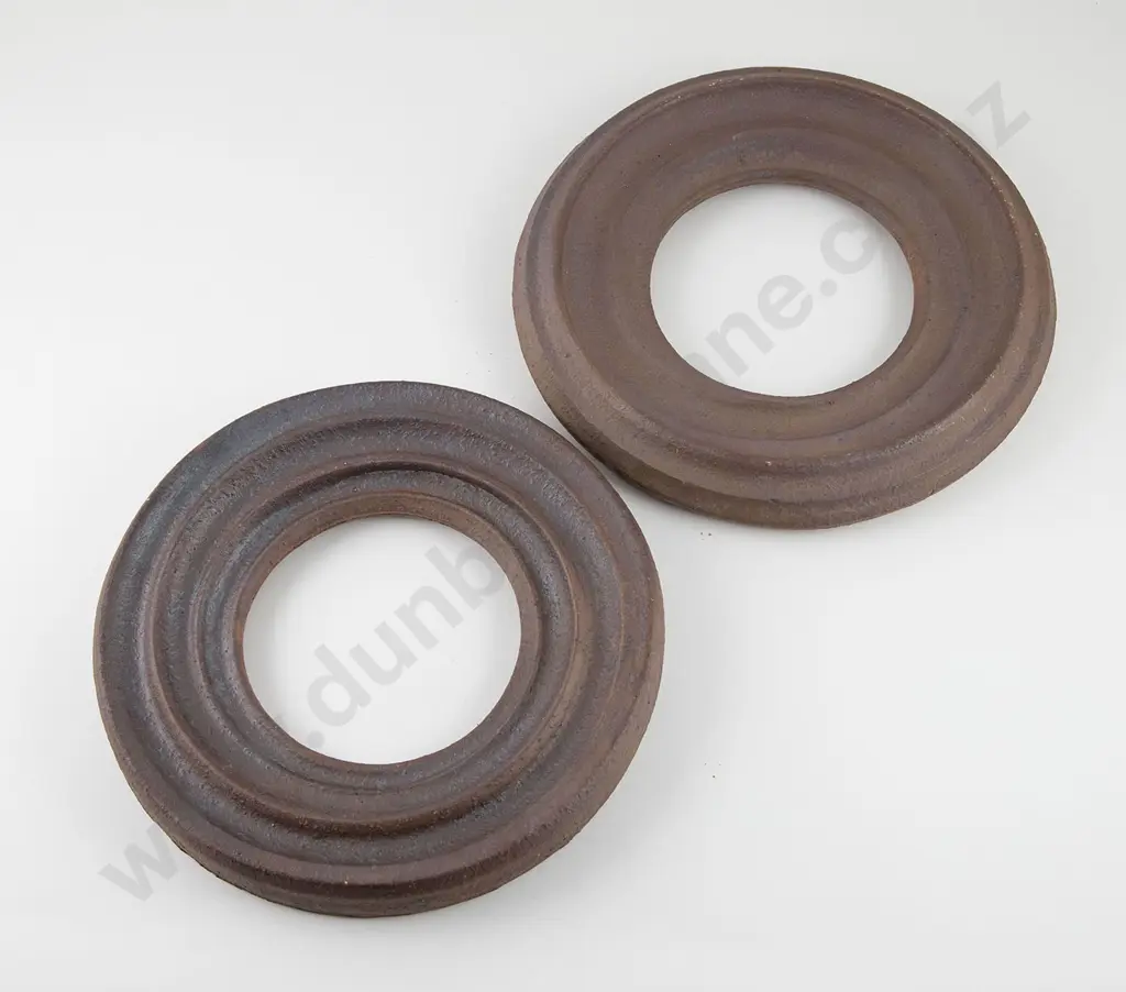 James Greig Pair Circular Photo Frames Image 1++