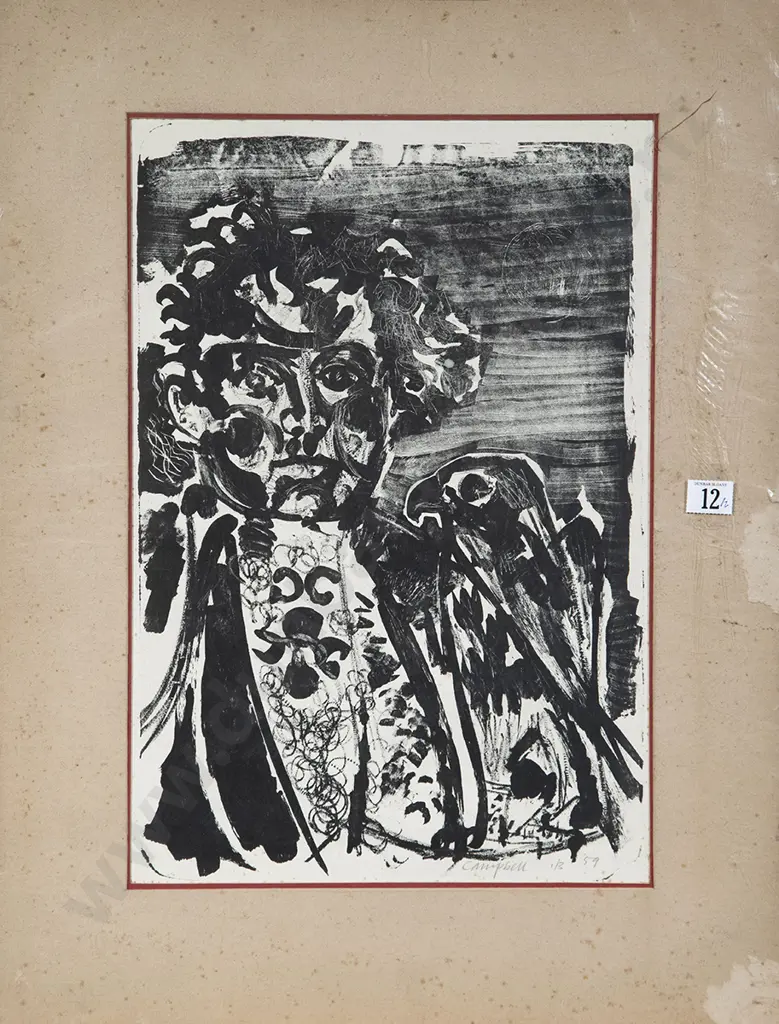 Peter Campbell - Man & Falcon & Girl in a Straw Hat (2) Image 1++