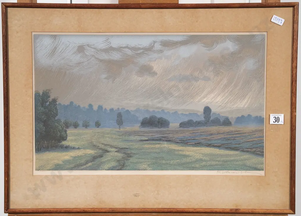 Landscape print & other work on paper (2) Image 1++