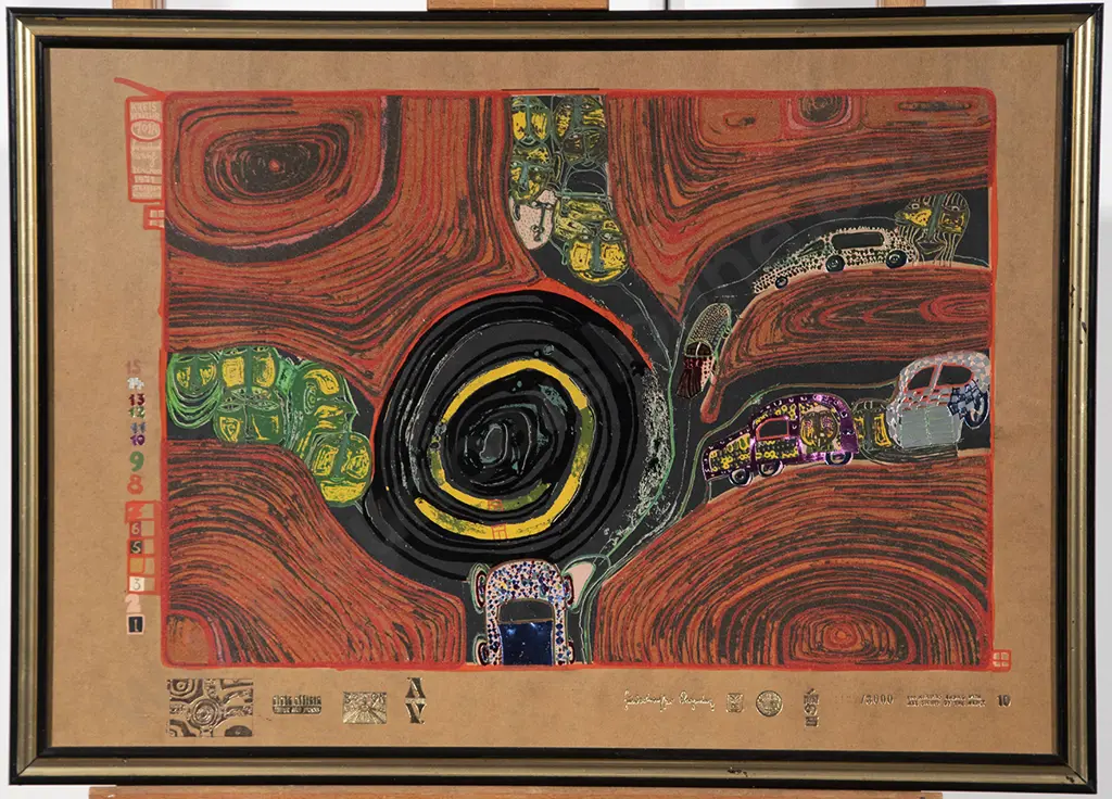 Friedensreich Hundertwasser - Crusade of the Cross Roads with original folio box Image 1++