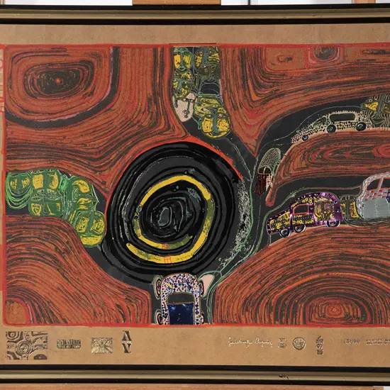 Friedensreich Hundertwasser - Crusade of the Cross Roads with original folio box