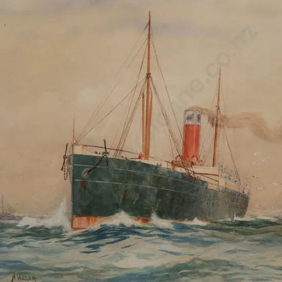 Nugent Welch - Steamer at Sea