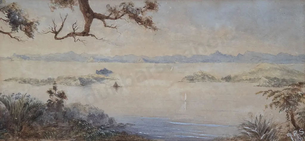 Colonial watercolour & W S Myles oil (2) Image 1++
