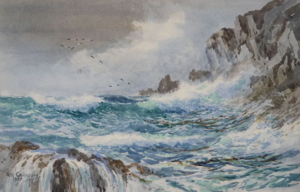 Rix Carlton & W Myles watercolours (2) Image 1++