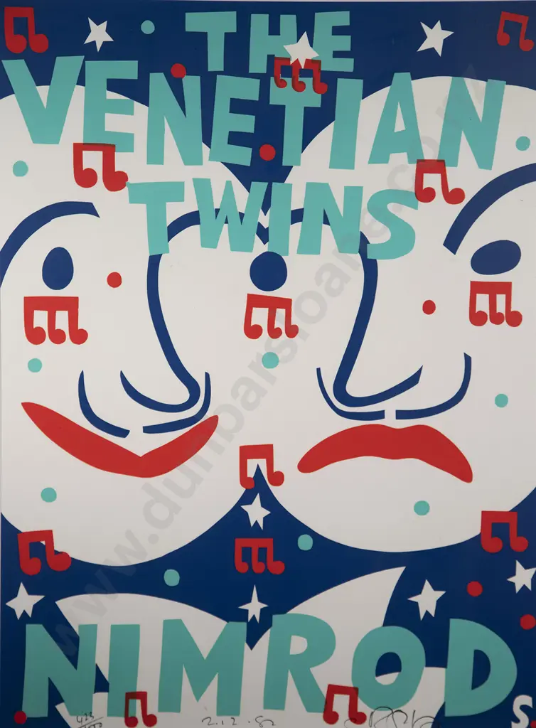 Martin Sharp (Australian) - The Venetian Twins Image 1++