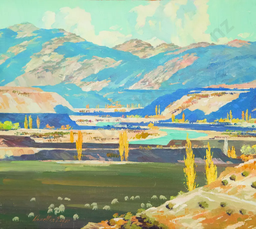 J D Charlton Edgar - Cloud Shadows & Autumn Trees Image 1++