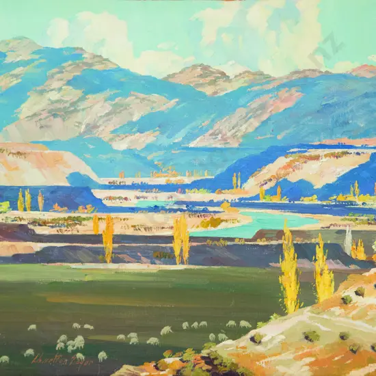 J D Charlton Edgar - Cloud Shadows & Autumn Trees