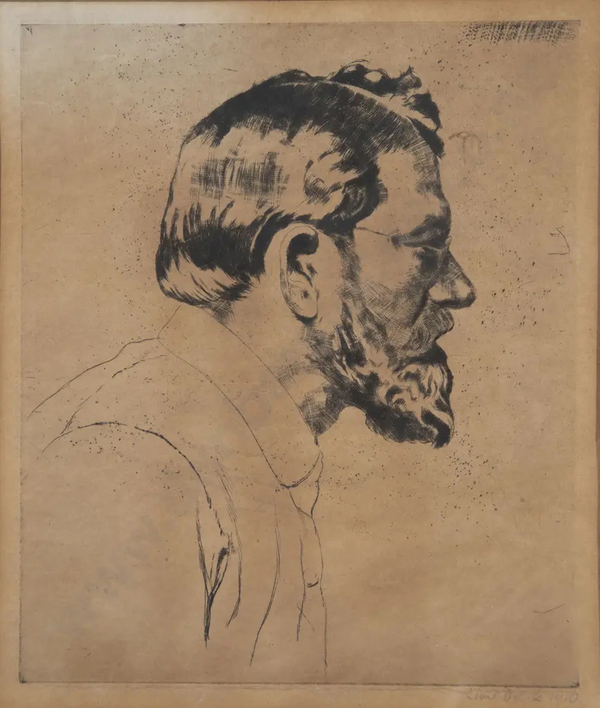 Emil Orlik (Czechoslovakian) - Self Portrait Image 1++