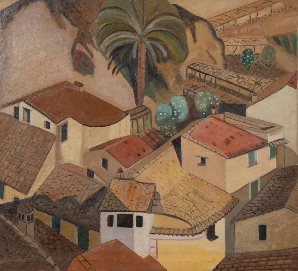 European Artist - View over Terracotta Roof Tops Image 1++