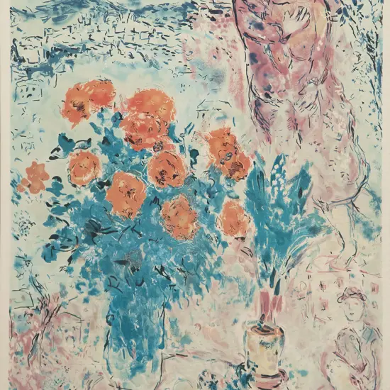 Marc Chagall - Red Bouquet