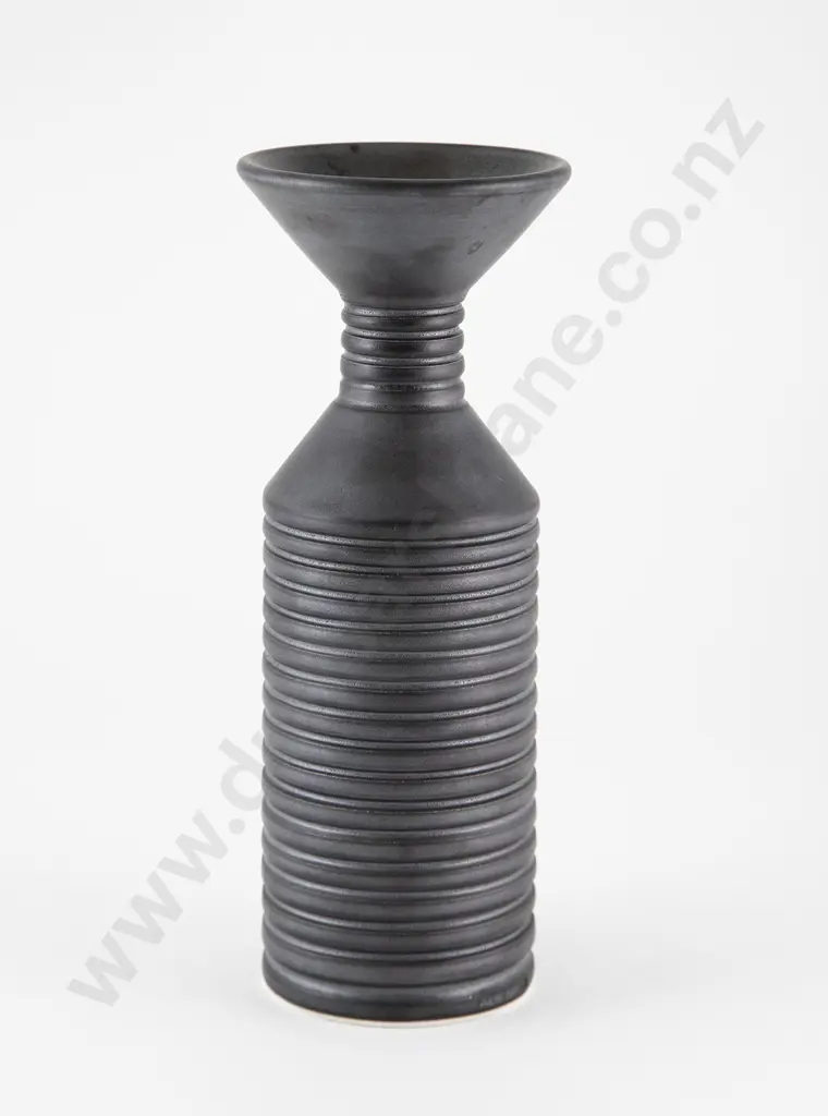 John Parker - Ribbed Funnel Bottle Vase Image 1++