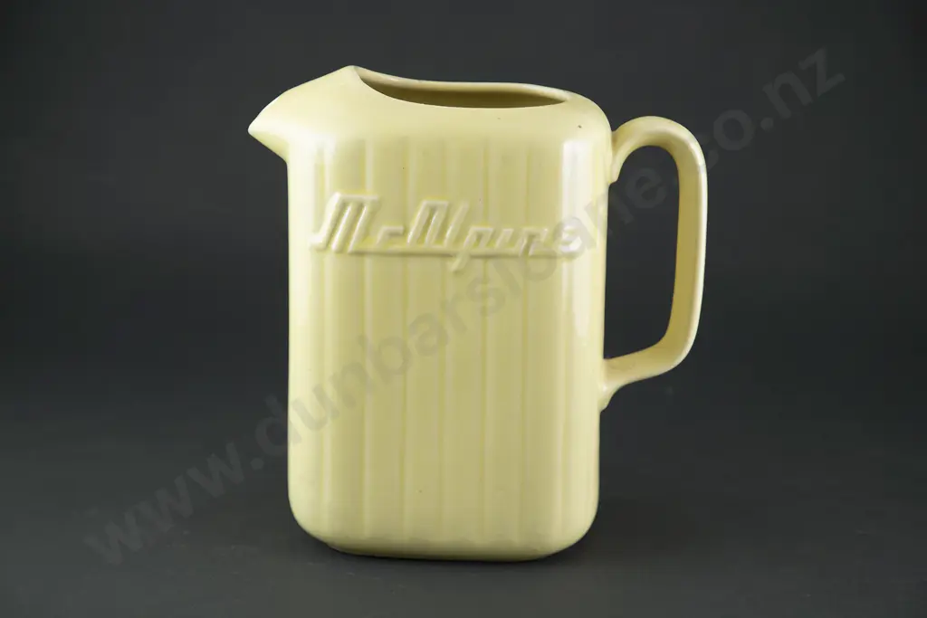 Crown Lynn Lemon Yellow McAlpine Refrigerator Jug Image 1++