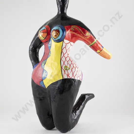 Attributed Niki de Saint Phalle Papier Mache Figure