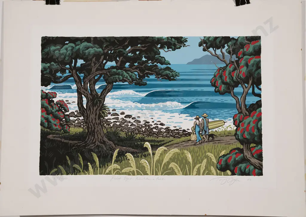 Tony Ogle - First Sight of Pohutakawa Point Image 1++