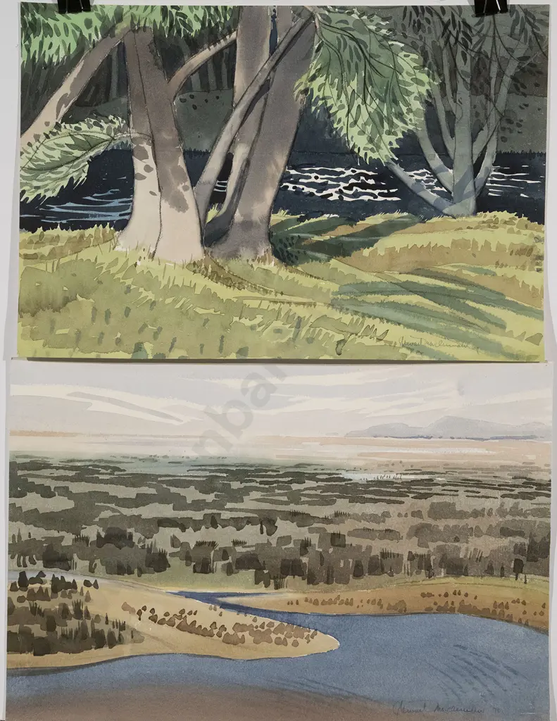 Stewart MacLennan - Six Various Watercolours Image 1++