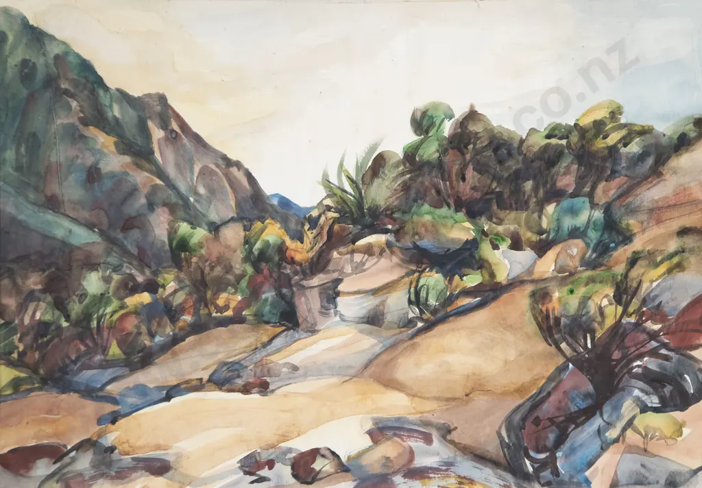 Four Deirdre Helmore Watercolours & Three Other Works Image 1++
