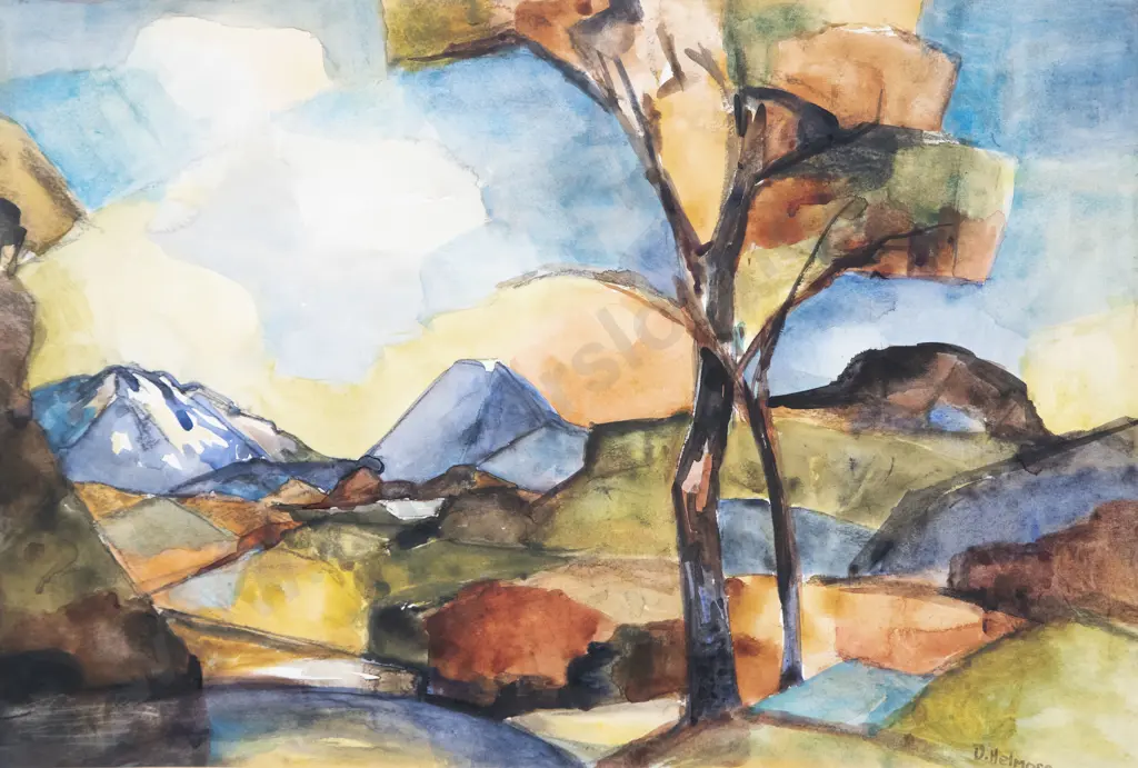 Four Deirdre Helmore Watercolours & Three Other Works Image 1++