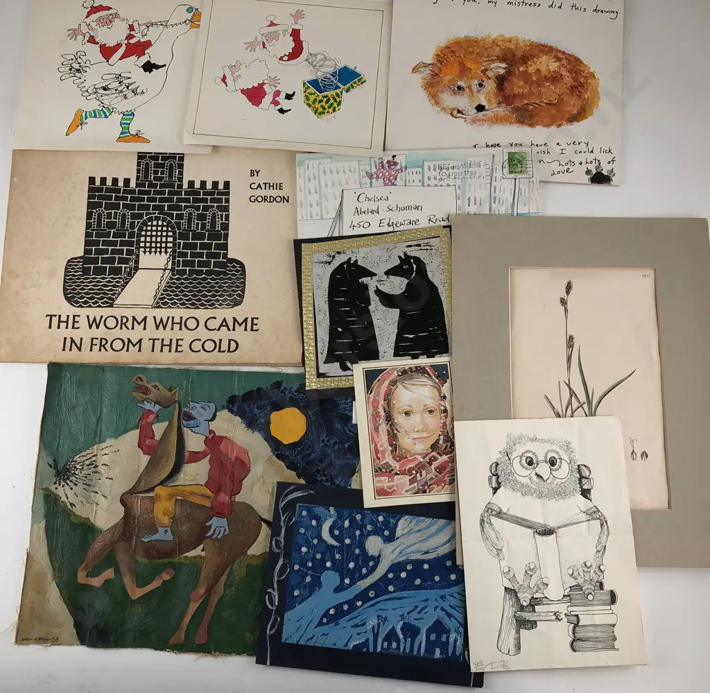 Gordon H Brown oil & other loose sketches Image 1++