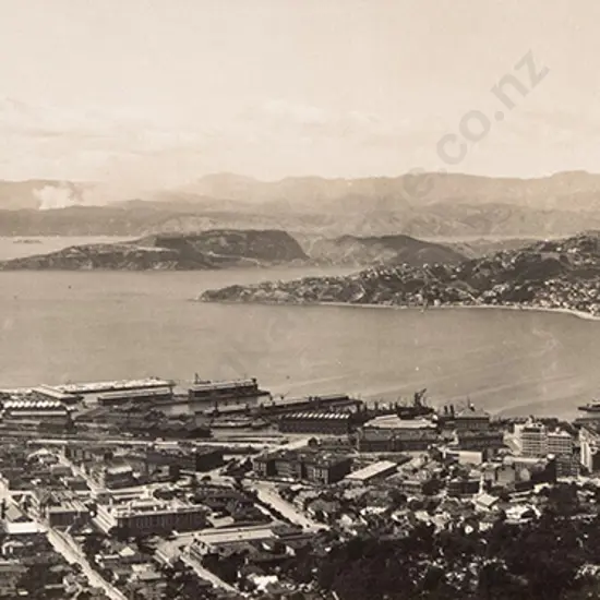 R P Moore - Panorama of Wellington from Wireless Station 1923