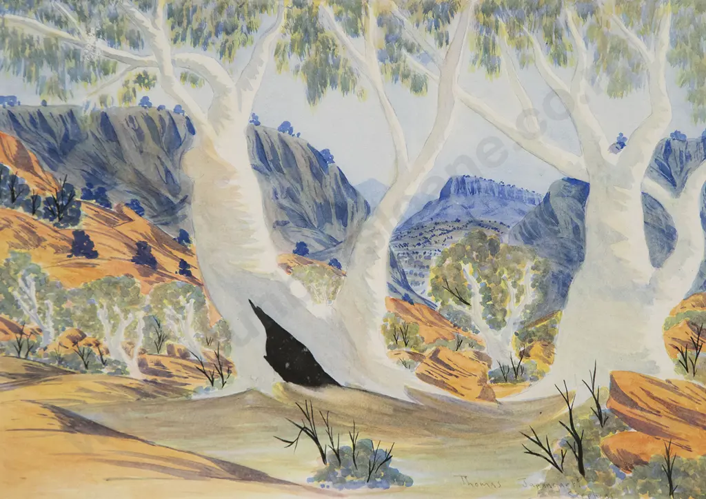 Thomas Japancjarti Stephens (Australian) & Howard Linocut Image 1++