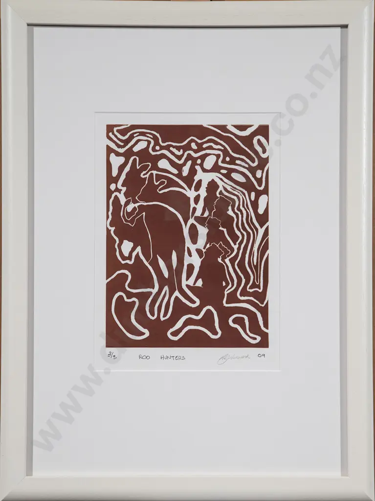 Thomas Japancjarti Stephens (Australian) & Howard Linocut Image 1++
