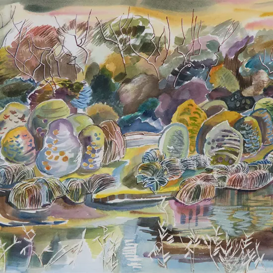 Barbara Blakemore Fowler - Autumn Lake
