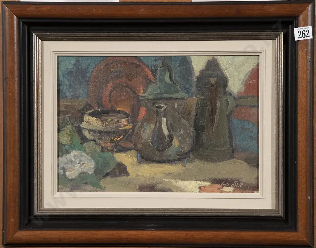 Victor Shaul (Australian) - Still Life with Coffee Pots Image 1++