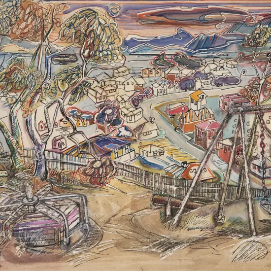 Barbara Blakemore Fowler - Looking Out From Huntsbury Hill