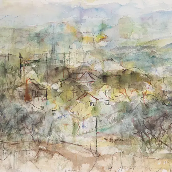 Tui McLauchlan watercolour & Elizabeth Kay oil (2)