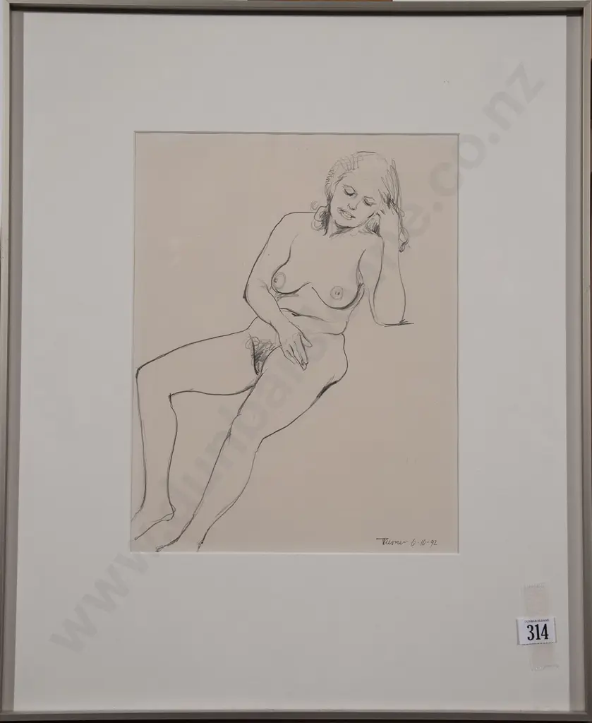 Denis Knight Turner - Seated Female Nude Image 1++