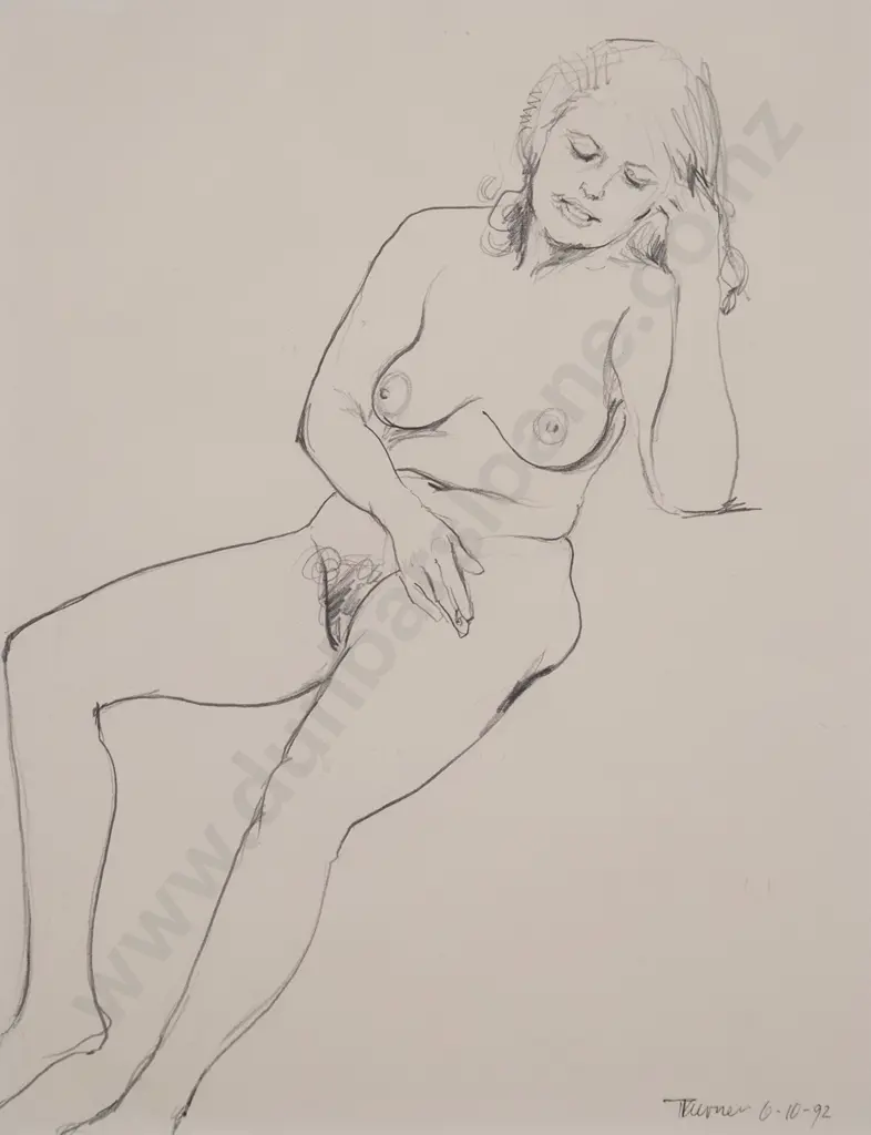 Denis Knight Turner - Seated Female Nude Image 1++