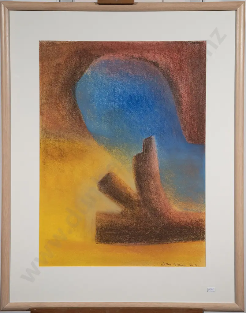 Wallace Crossman - Two Pastel Works on Paper Image 1++