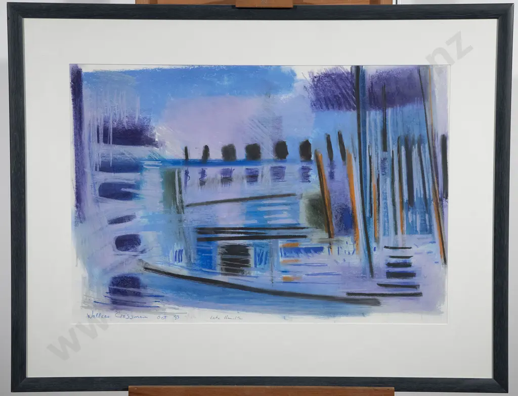 Wallace Crossman - Two Pastel Works on Paper Image 1++