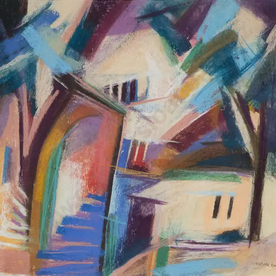 Merthyr Ruxton - Two Pastels on Paper