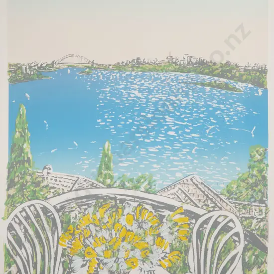 Wendy Merrington (Australian) - Freesias on the Terrace