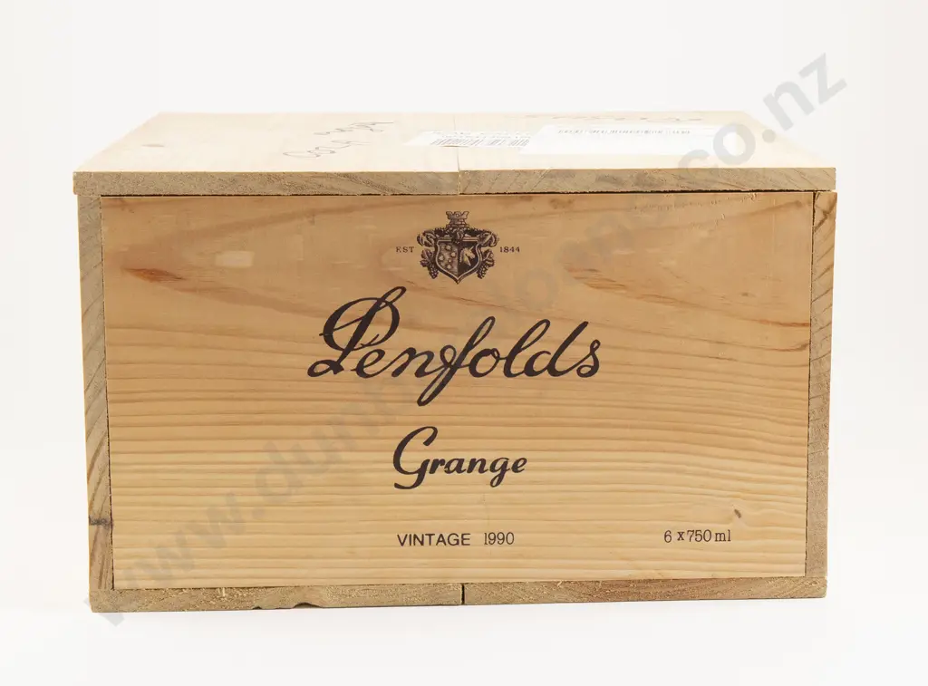 6 bottles Penfolds Grange Vintage 1990 Image 1++