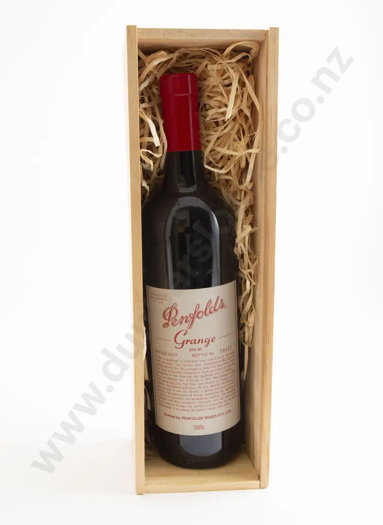 1 bottle Penfolds Bin 95 Grange 2007 Bottle No. BB157 Image 1++