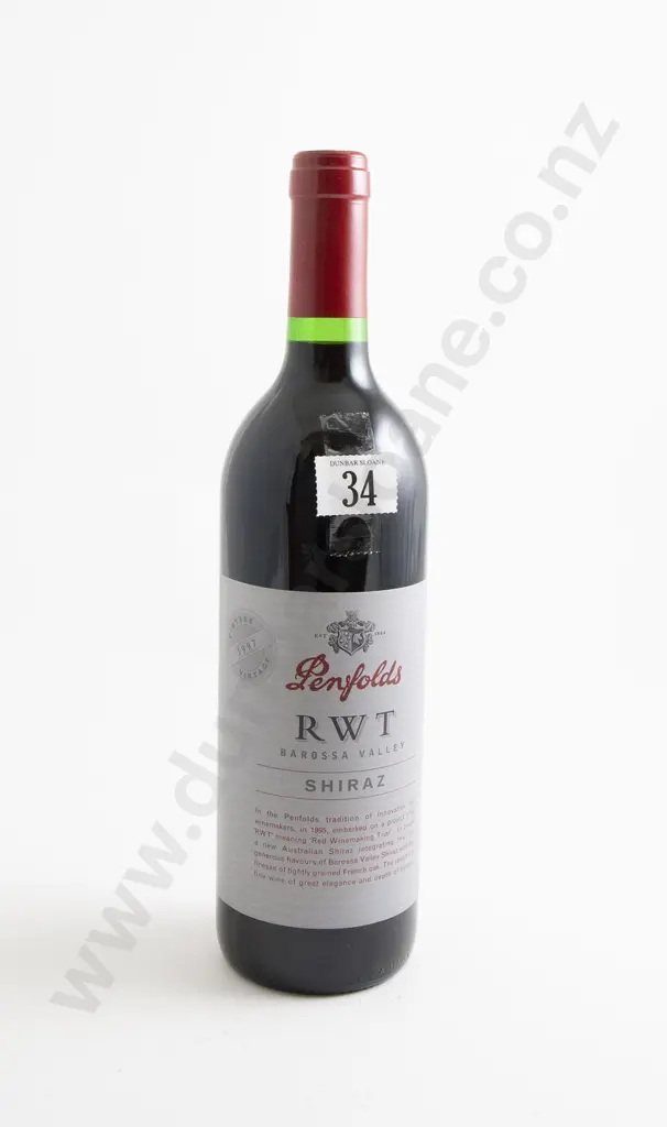 1 bottle Penfolds RWT Barossa Valley Shiraz 1997 Image 1++