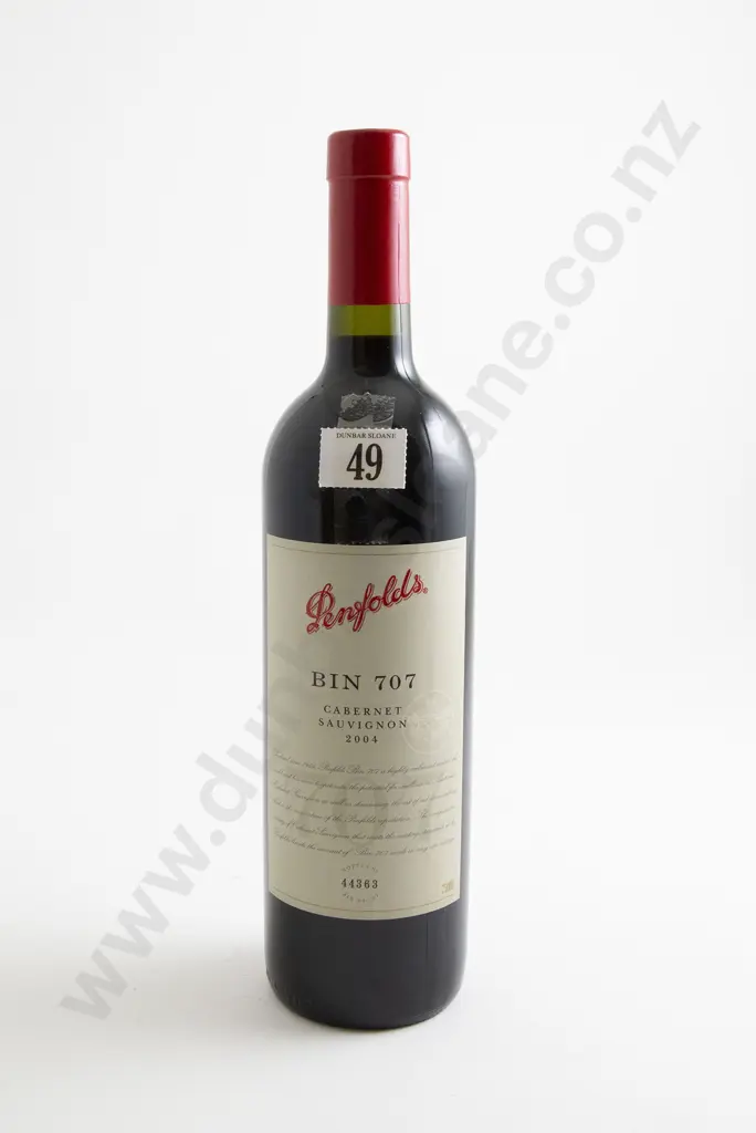 1 bottle Penfolds Bin 707 Cabernet Sauvignon 2004 Image 1++