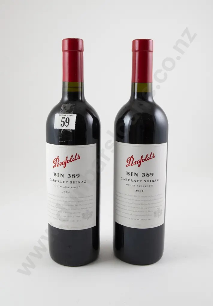 2 bottles Penfolds Bin 389 Cabernet Shiraz 2004 Image 1++