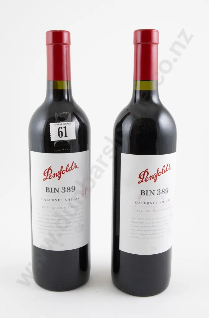 2 bottles Penfolds Bin 389 Cabernet Shiraz 2005 Image 1++