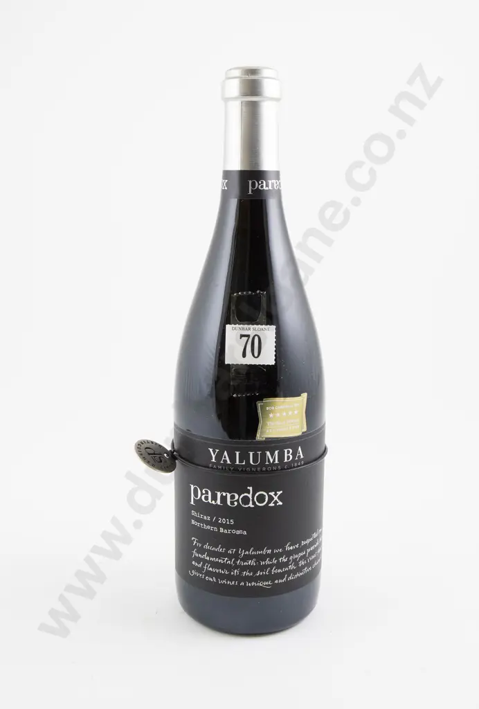 1 bottle Yalumba "Paradox" Northern Barossa Shiraz 2015 Image 1++