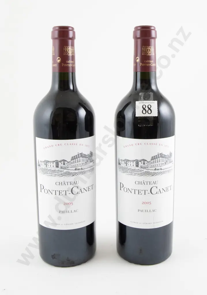 2 bottles Chateau Pontet-Canet Pauillac 2005 Image 1++