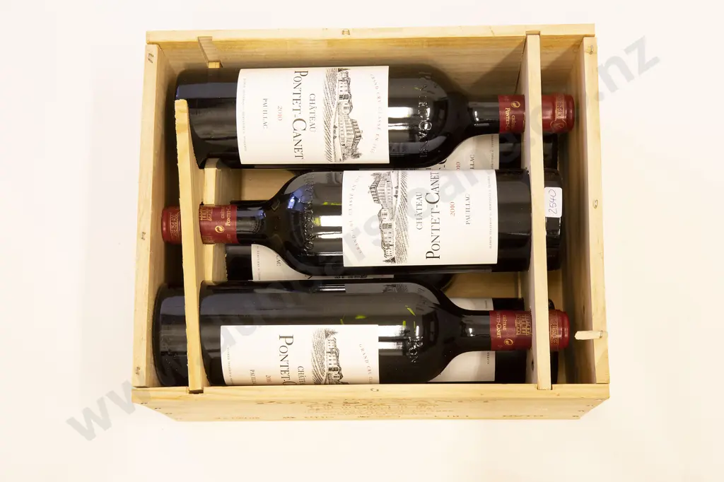 1 crate (6 bottles) Chateau Pontet-Canet Pauillac 2010 Image 1++