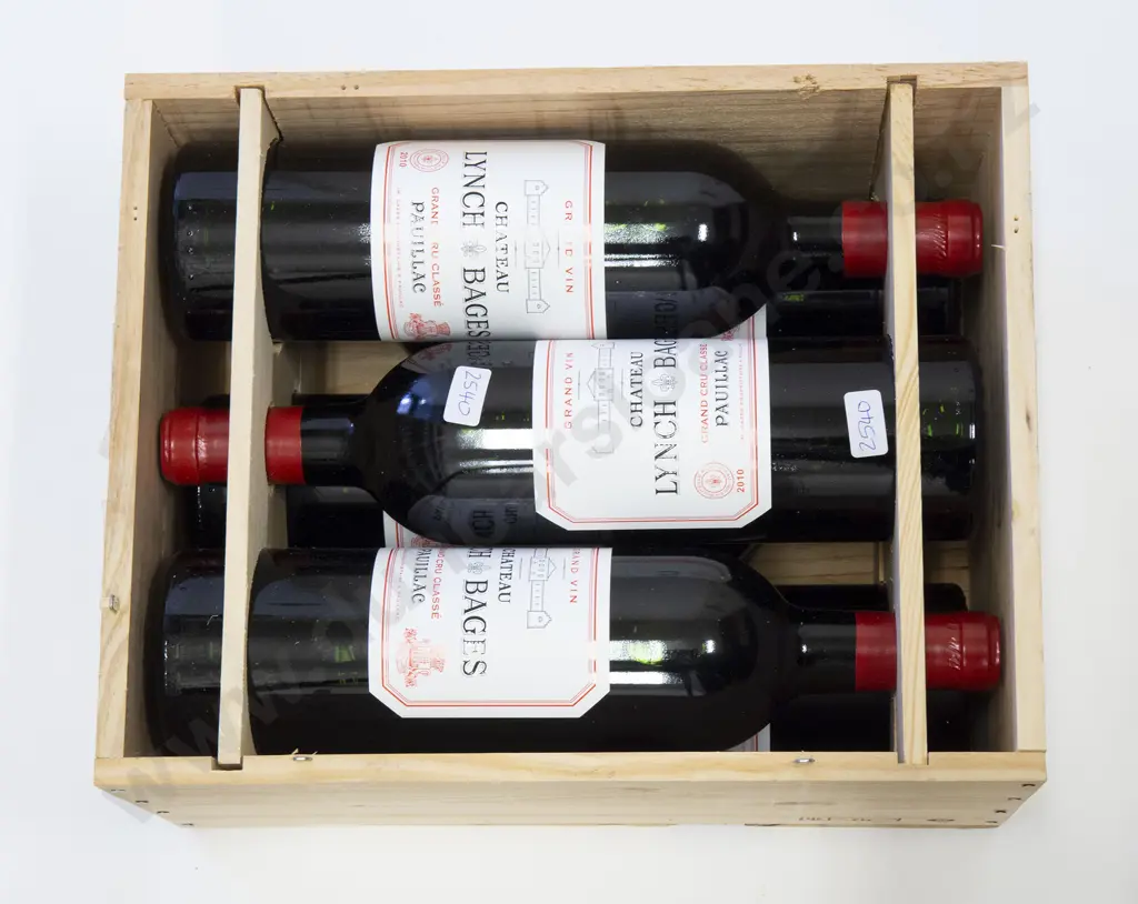 1 crate (6 bottles) Chateau Lynch Bages Pauillac 2010 Image 1++