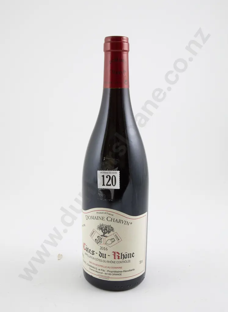 1 bottle Domaine Charvin "Cotes-du-Rhone" 2016 Image 1++
