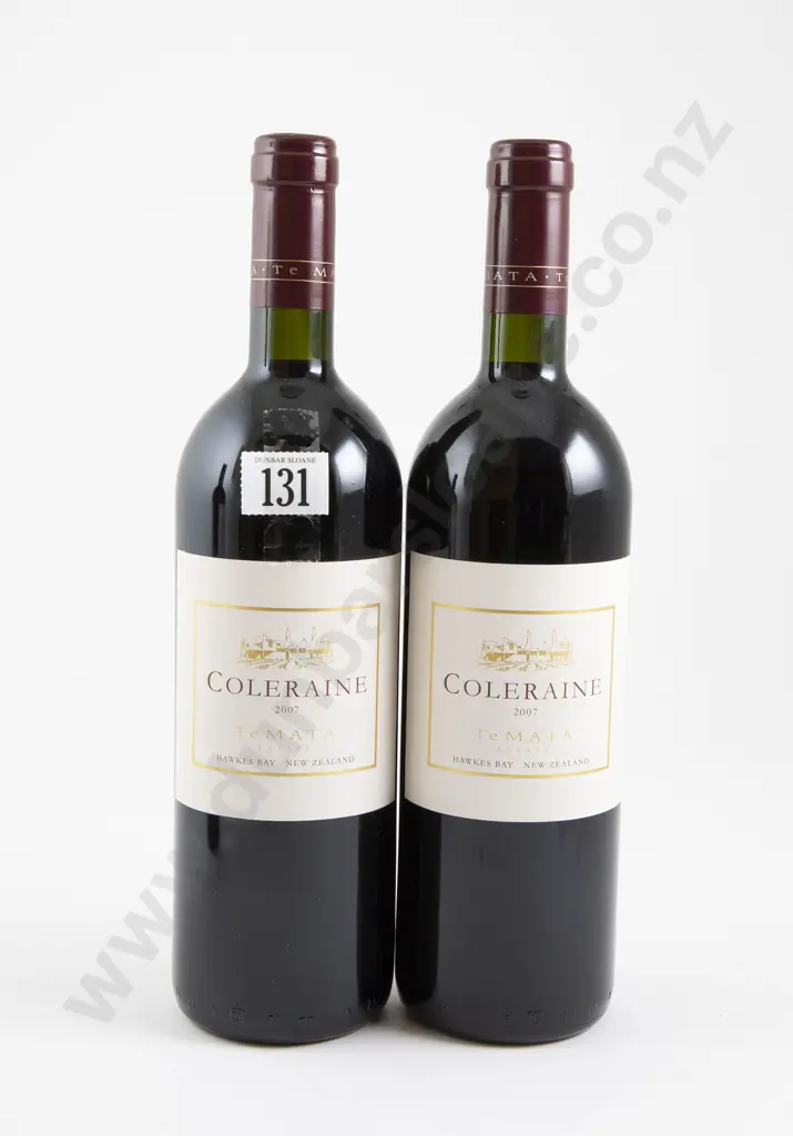 2 bottles Te Mata Estate Coleraine 2007 Image 1++
